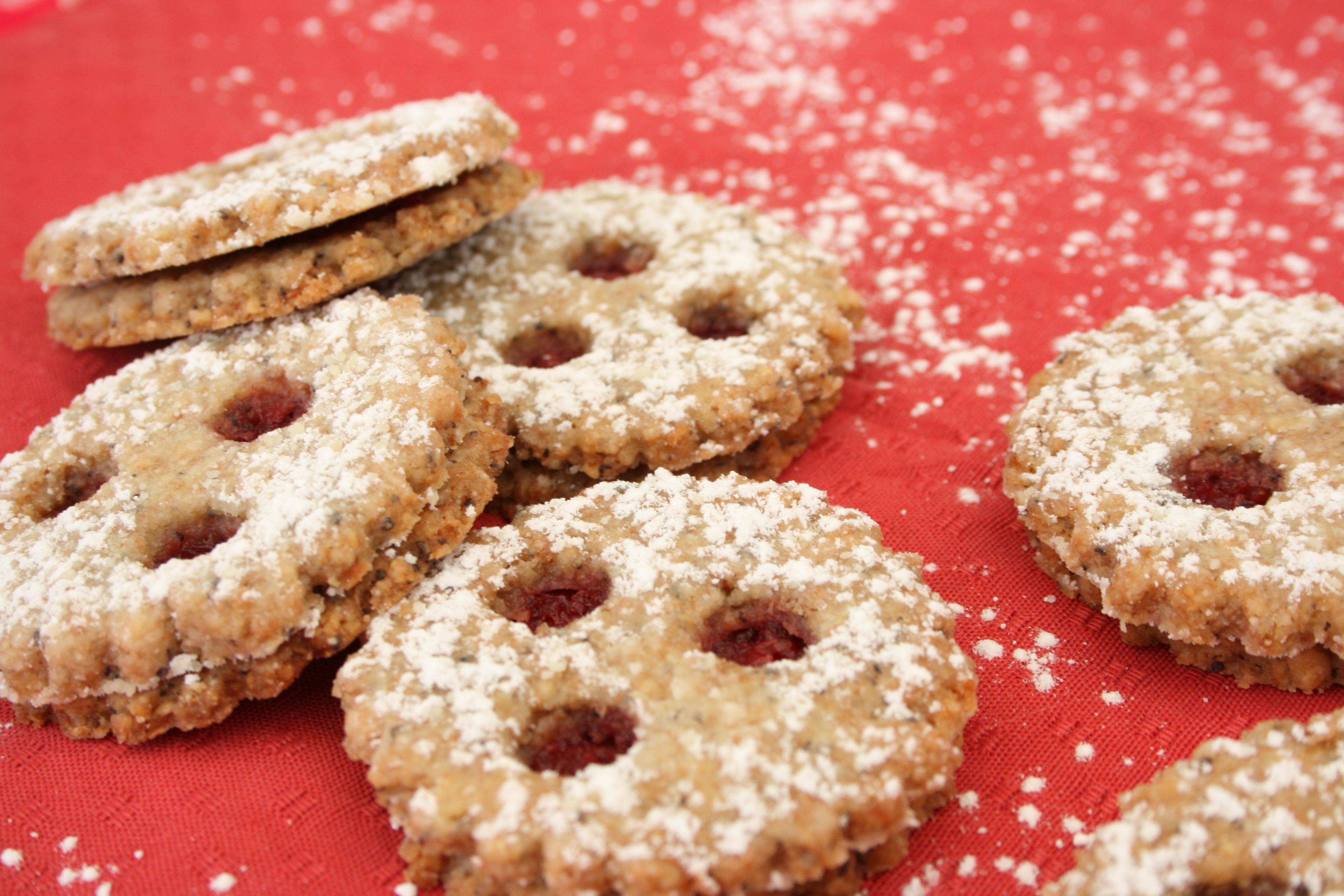 Dinkel-Mohn Linzer Augen – Neunmal Kekszeit | AngiProstMahlzeit