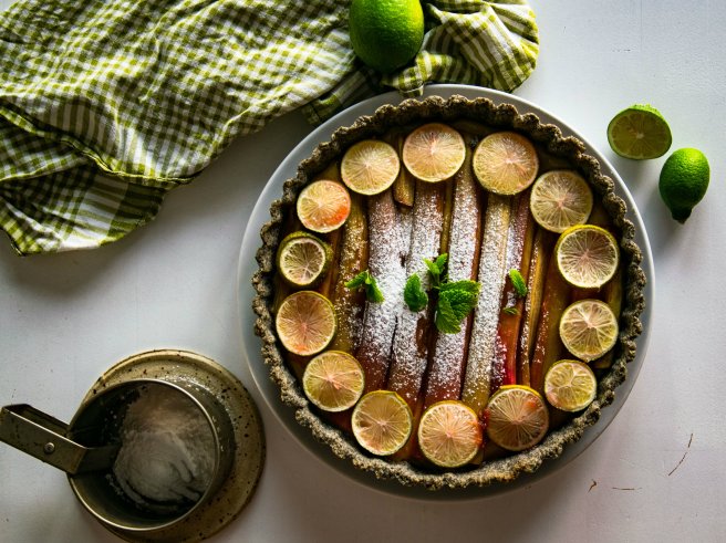 Rhabarber-Zitronentarte